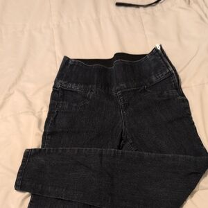 Candie's Dark Wash Jeggings Side Zip